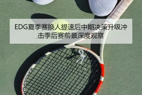 EDG夏季赛换人提速后中期决策升级冲击季后赛前景深度观察